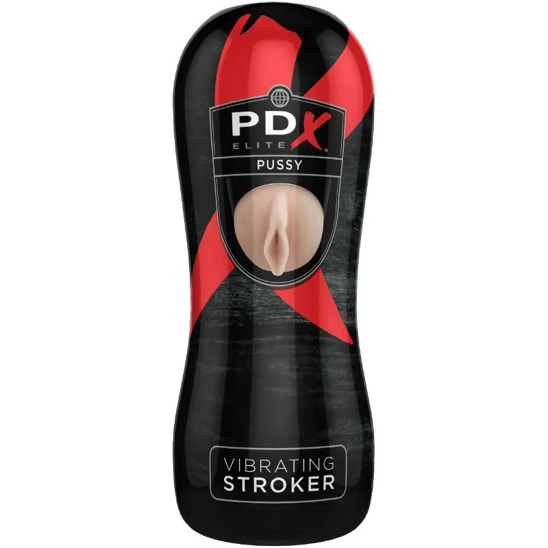 Vibrační masturbátor ve tvaru vagíny PDX Elite Vibrating Pussy Stroker - obrázek 2