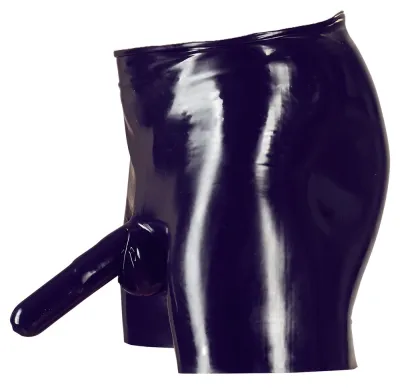Pánské latexové slipy LateX s vnitřními návleky, černé, S - obrázek 6