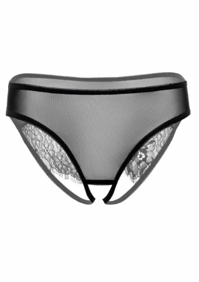 Kalhotky s otevřeným rozkrokem a páskovými zády Daring Intimates Nicolette, černé - obrázek 4