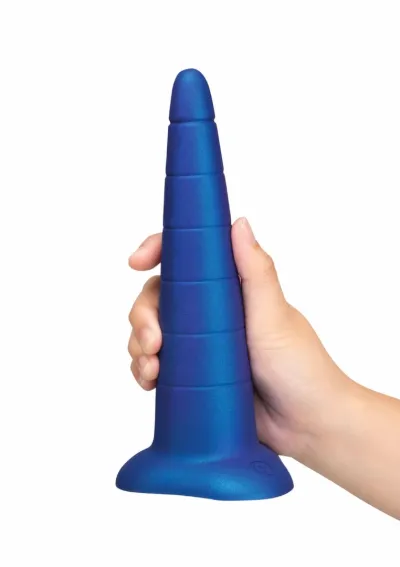 Silikonový anální kónus b-Vibe Anal Stretcher Training Cone, vroubkovaný, 18,4 cm, černý - obrázek 4