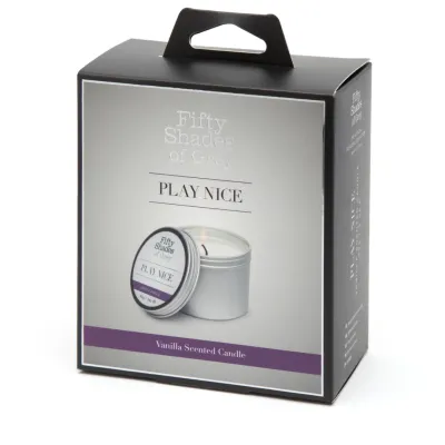 Vonná sójová svíčka Fifty Shades of Grey Play Nice, vanilka, 90 g - obrázek 3