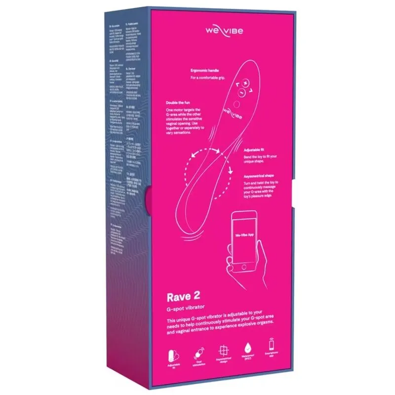 Vibrátor na bod G We-Vibe Rave 2 s ovládáním přes aplikaci, růžový - obrázek 13