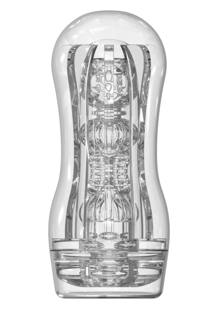 Masturbátor TOYJOY HERO Vacuum Stroker s nastavitelným podtlakem, průhledný