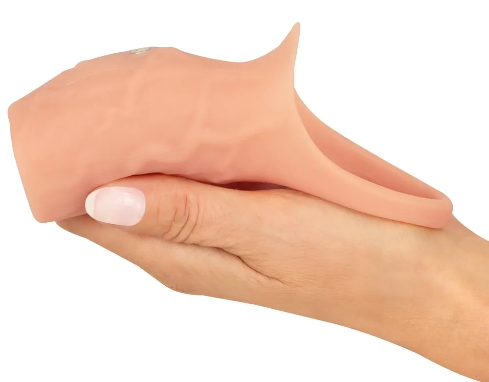 Vibrační návlek na penis Realistixxx Real Sleeve Open, otevřený, silikonový, 14 cm - obrázek 6