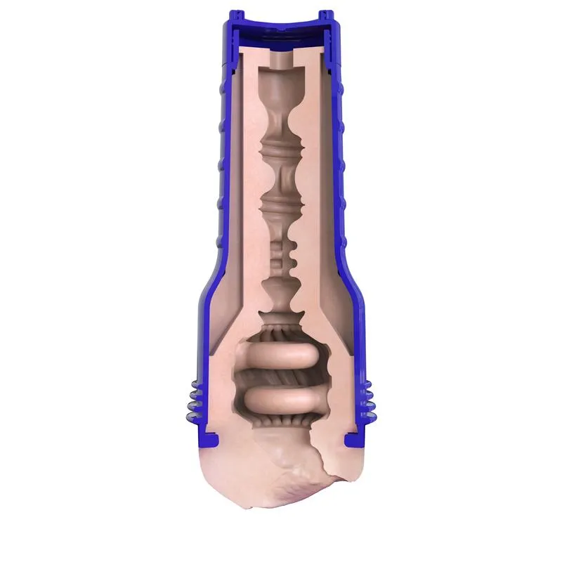Masturbátor Fleshlight Boost Bang Light Medium, modré pouzdro, 24,75 cm - obrázek 5