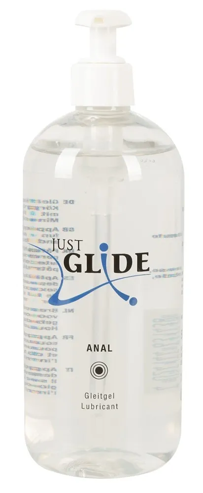 Anální lubrikační gel Just Glide Anal na vodní bázi, 500 ml - obrázek 2
