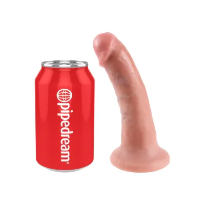 Realistické dildo King Cock s přísavkou, 15,2 cm, tělové - obrázek 5