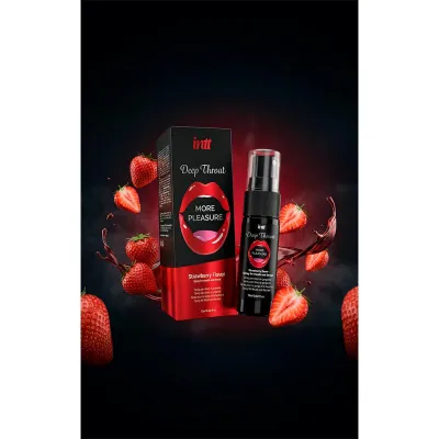 Chladivý sprej na orální sex INTT Deep Throat, jahoda, 12 ml - obrázek 2