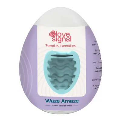Kapesní masturbátor Love Signal Waze Amaze s vlnitou strukturou