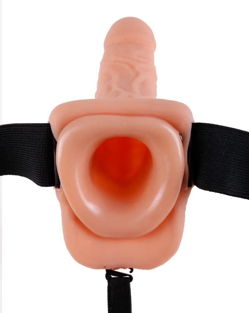 Dutý strap-on s varlaty Fetish Fantasy Series 7″, 17,8 cm, tělový - obrázek 4