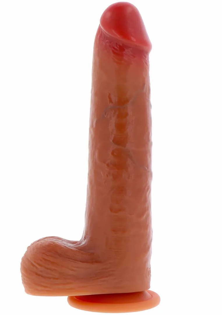 Realistické vibrační dildo ToyJoy Foreskin s pohyblivou kůží a ovladačem, 23 cm - obrázek 3