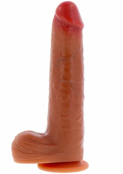 Realistické vibrační dildo ToyJoy Foreskin s pohyblivou kůží a ovladačem, 23 cm - obrázek 3
