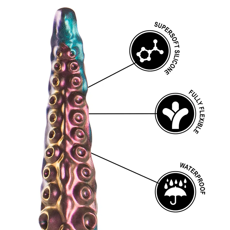Silikonové dildo chapadlo EPIC Charybdis, velké, 31,5 cm, modré - obrázek 9