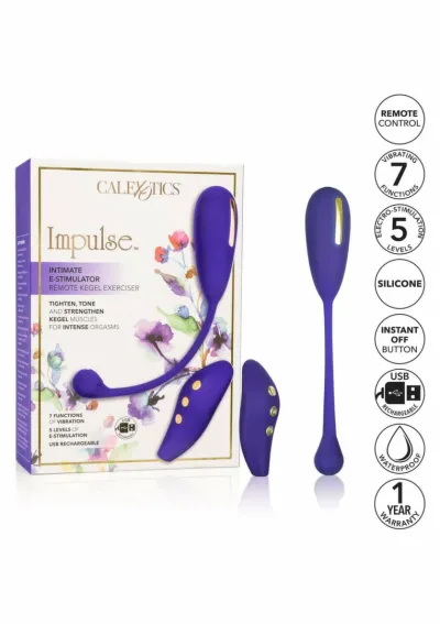 Posilovač pánevního dna CalExotics eStim Remote Kegel Exerciser, fialový - obrázek 5