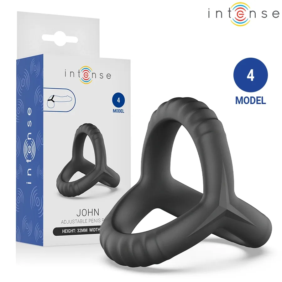 Nastavitelný trojitý erekční kroužek INTENSE John, model 4