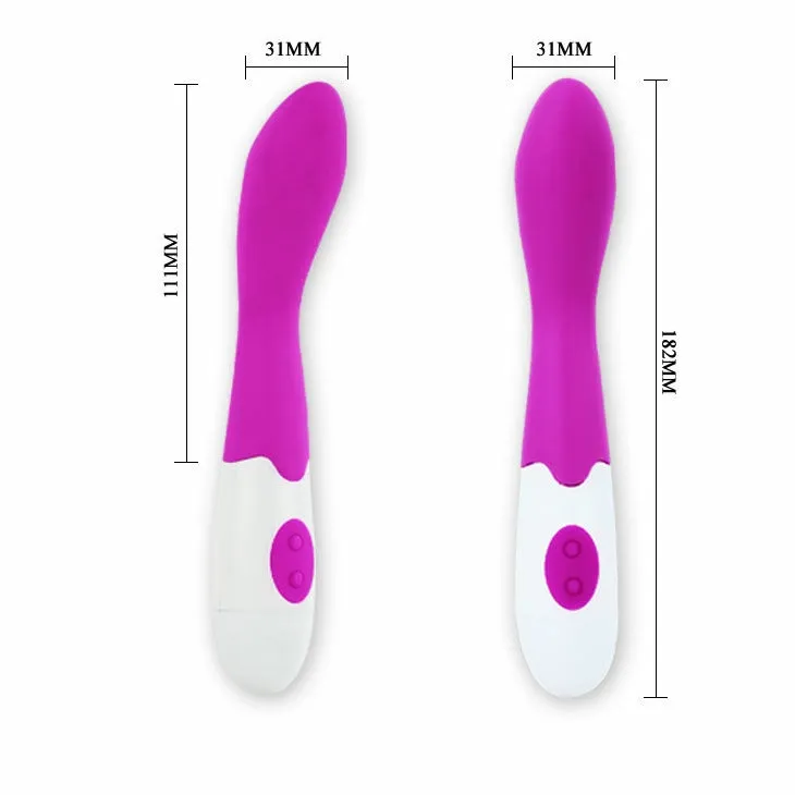 Vibrátor Pretty Love Flirtation Bishop, lila a bílý, 18 cm - obrázek 5