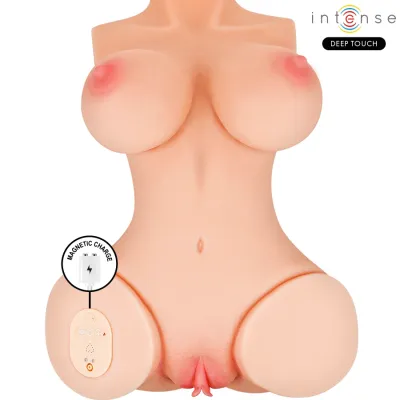 Realistické torzo Intense Deep Touch Vero s vibracemi, sáním, ohřevem a zvuky, 5,5 kg - obrázek 5