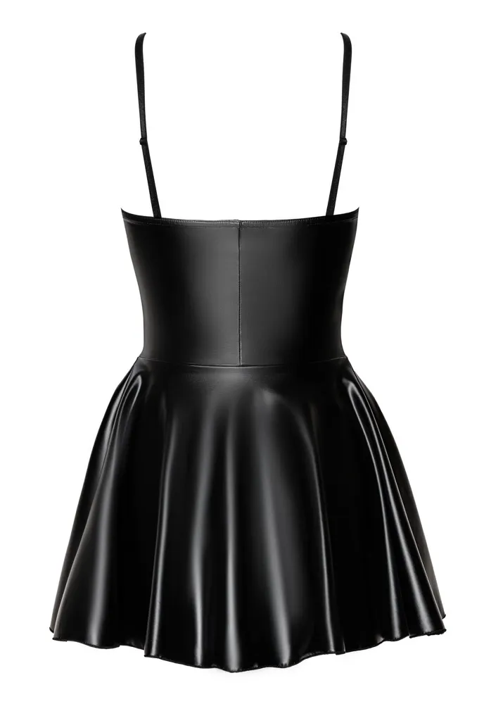 Mini šaty Noir Handmade Libido Tube Dress, powerwetlook, černé, S - obrázek 6