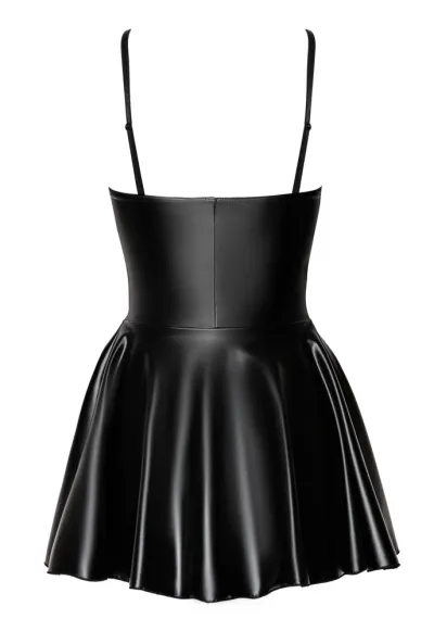 Mini šaty Noir Handmade Libido Tube Dress, powerwetlook, černé, S - obrázek 6