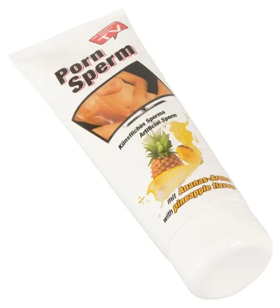 Lubrikační gel HOT Porn Sperm Pineapple na vodní bázi, ananas, 250 ml - obrázek 2