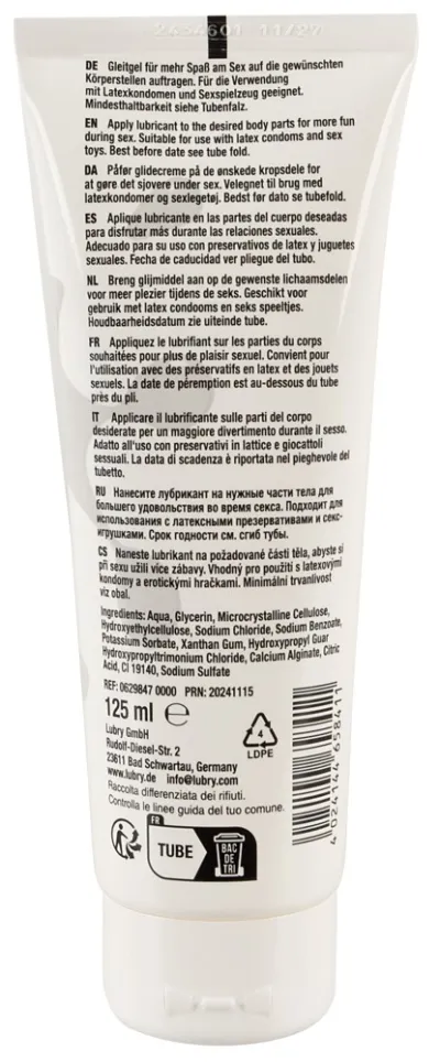 Lubrikační gel HOT GP Sensual Fluid na vodní bázi, vegan, 125 ml - obrázek 2