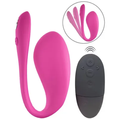 Nositelné vibrační vajíčko We-Vibe Jive 2 s ovladačem a aplikací, zářivě růžové