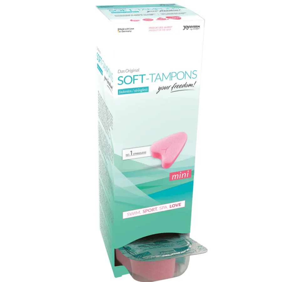 Houbové tampony bez šňůrky Joydivision Soft-Tampons Original Mini, 10 ks