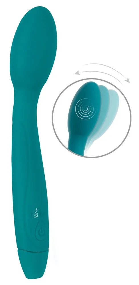 Vibrátor Sweet Smile Nodding Head s kývající hlavicí, 10 režimů, voděodolný, 18,2 cm - obrázek 2