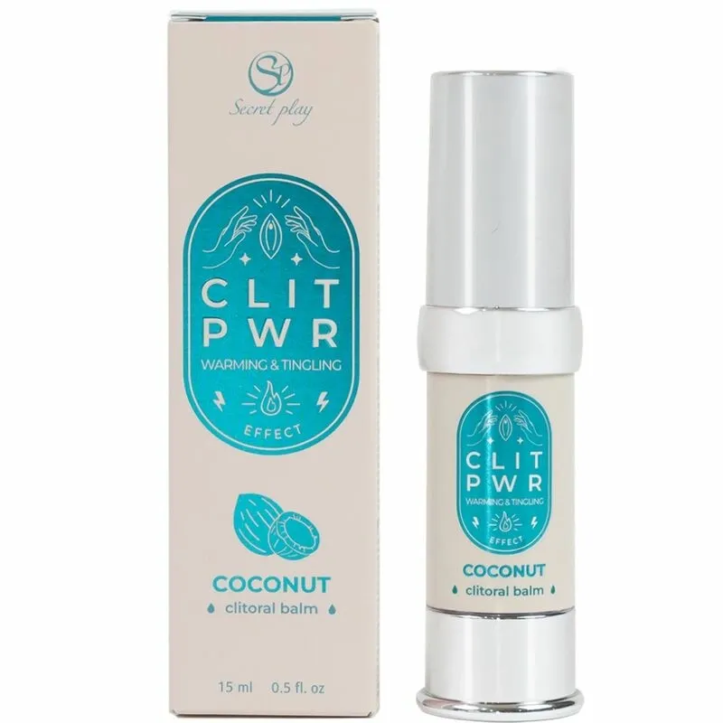 Stimulační balzám na klitoris Secret Play Clit Pwr, kokos, 15 ml