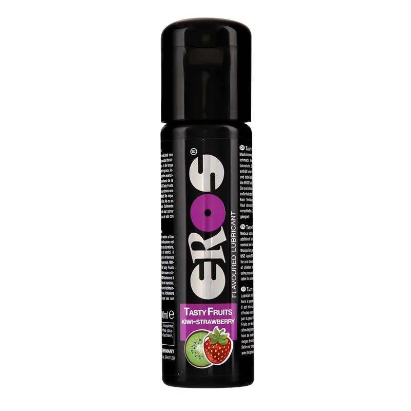 Lubrikační gel s příchutí kiwi a jahody EROS Tasty Fruits, 100 ml