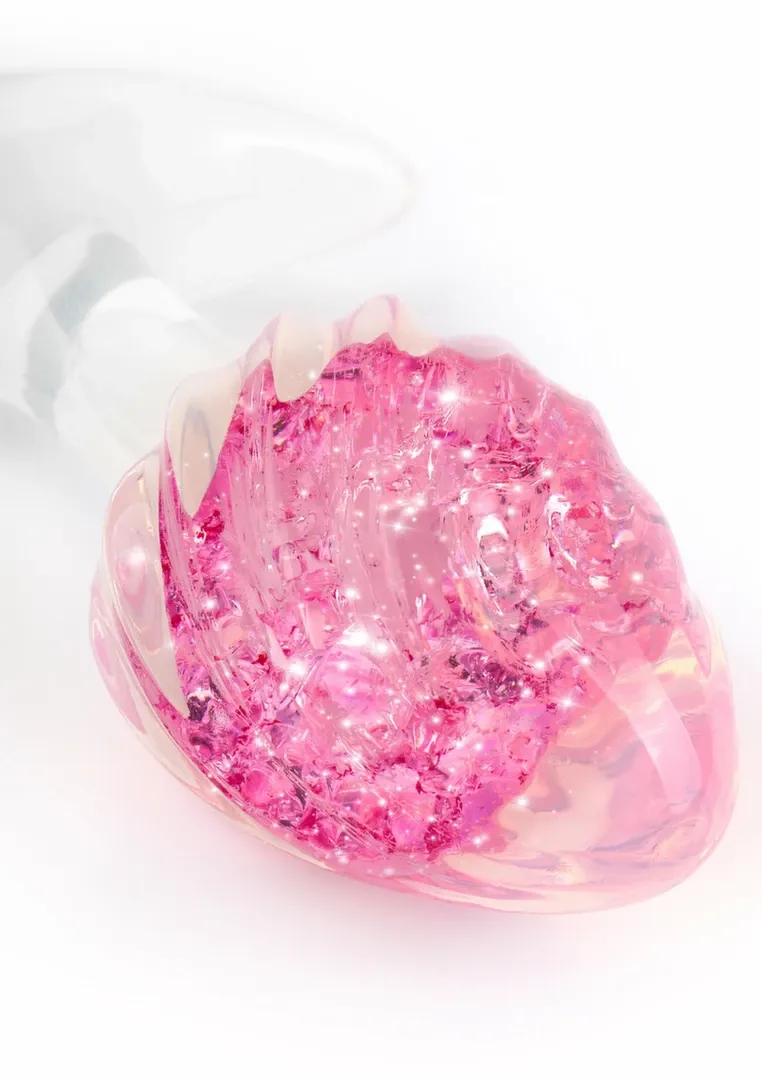 Silikonový anální kolík ToyJoy Crystal Plug Small s krystalem, černý, 7,5 cm - obrázek 5