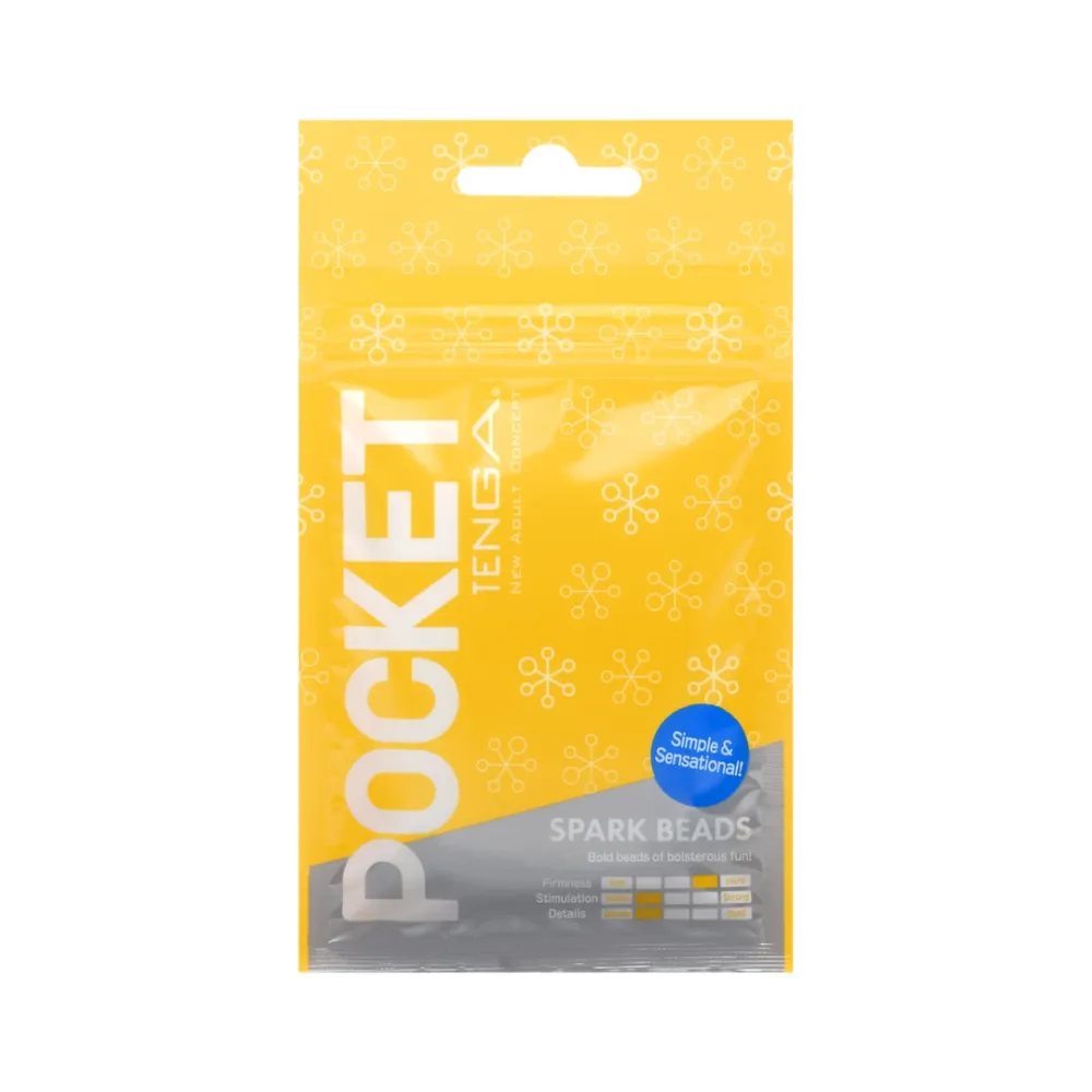 Masturbátor Tenga Pocket Spark Beads, kapesní, jednorázový