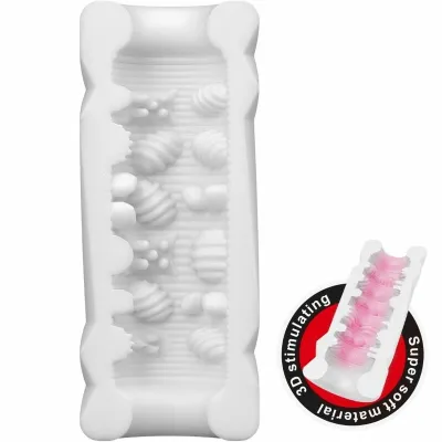 Masturbátor ve tvaru plechovky Pretty Love BM-00900T88A, bílý - obrázek 6
