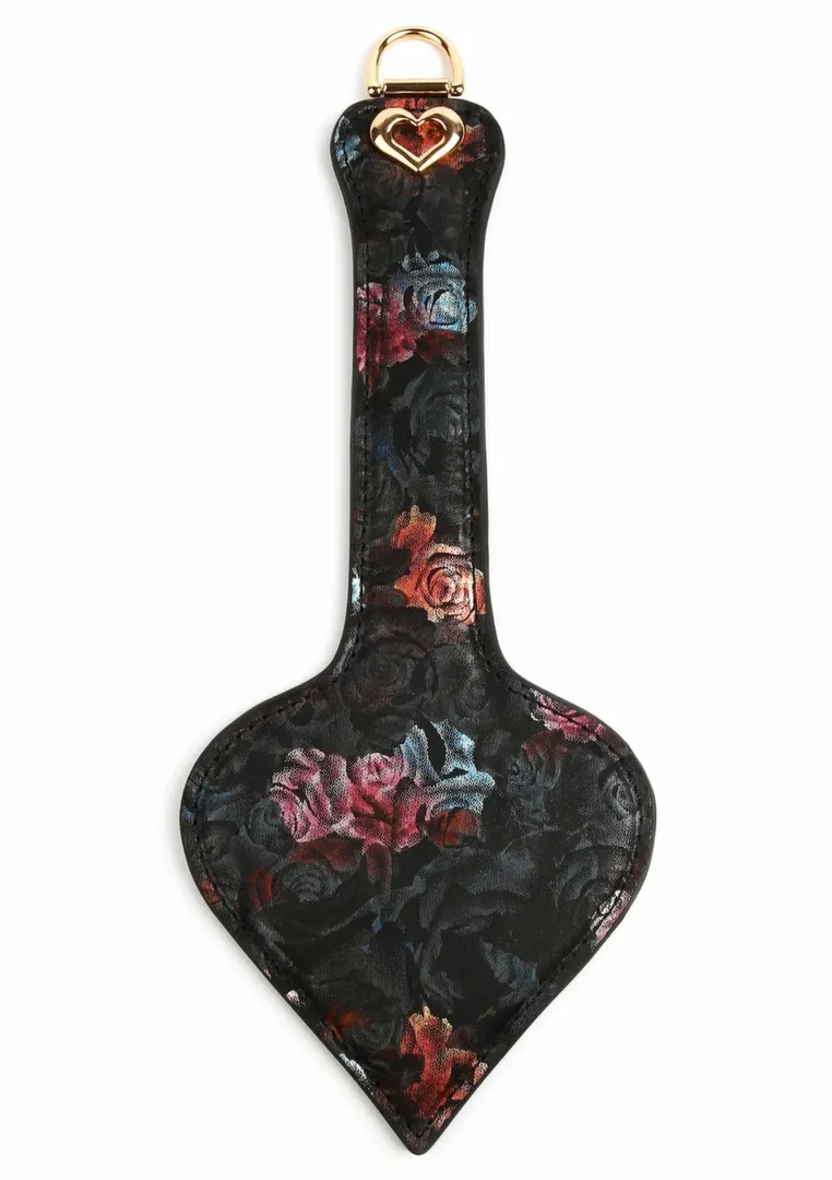 Kožená plácačka GEISHA Floral Jacquard se saténem s květinovým vzorem, černá - obrázek 3