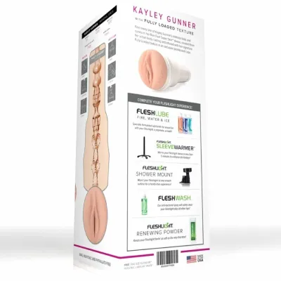 Masturbátor Fleshlight Girls Kayley Gunner, Real Feel Super Skin, 25,4 cm - obrázek 6