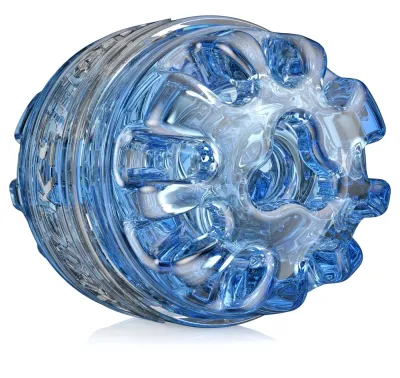 Masturbátor Fleshlight Quickshot Turbo Blue Ice, průhledný modrý - obrázek 5