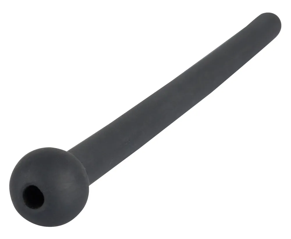 Dutý silikonový dilatátor do močové trubice Mystim, černý, 11,8 cm - obrázek 3
