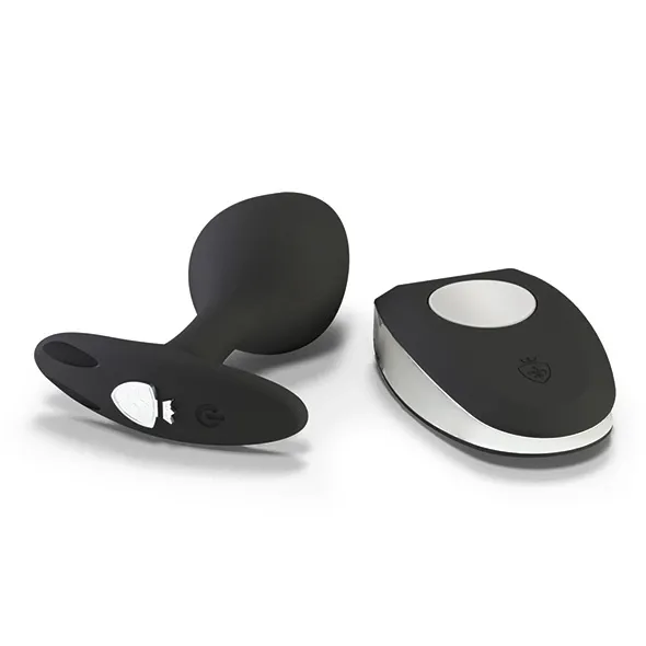 Anální kolík pro elektrostimulaci Mystim Rocking Vibe S, silikonový, černý - obrázek 3