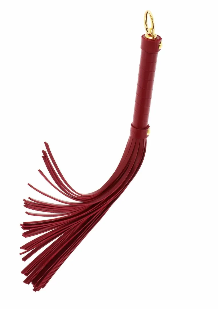 Velké důtky TABOOM Large Whip, Bondage in Luxury, umělá kůže, černé - obrázek 5
