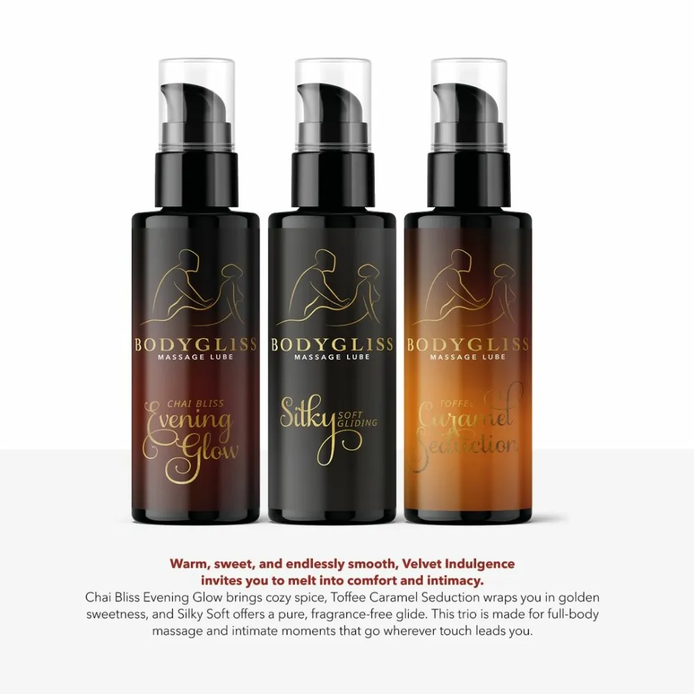 Sada lubrikačních gelů BodyGliss Travel Edition Velvet Indulgence, 3 × 30 ml - obrázek 2