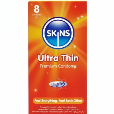 Tenké kondomy Skins Ultra Thin, 8 ks