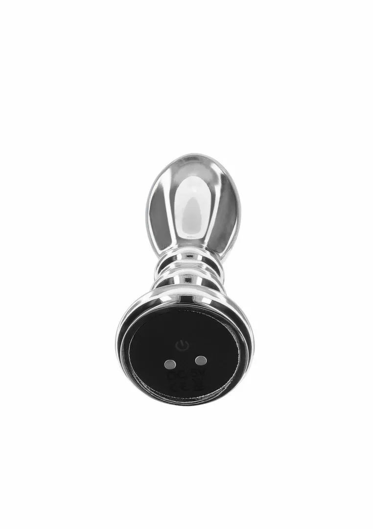 Vibrační anální kolík TOYJOY The Slider, nerezová ocel, M, nabíjecí - obrázek 2