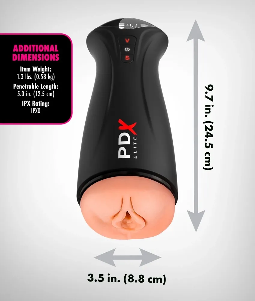 Automatický masturbátor PDX Elite Fap-Gasm s přerušovaným sáním a vibracemi - obrázek 6