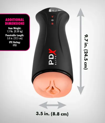 Automatický masturbátor PDX Elite Fap-Gasm s přerušovaným sáním a vibracemi - obrázek 6