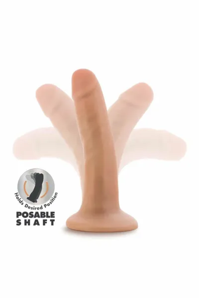 Realistické dildo Dr. Skin Plus 5 Inch Posable s přísavkou, ohebné, tělové, 13,9 cm - obrázek 3