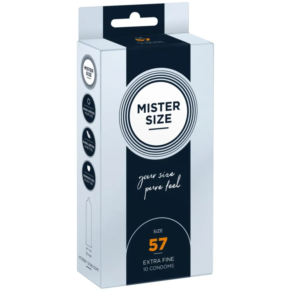 Kondomy Mister Size 57 mm, velikost L, 10 ks