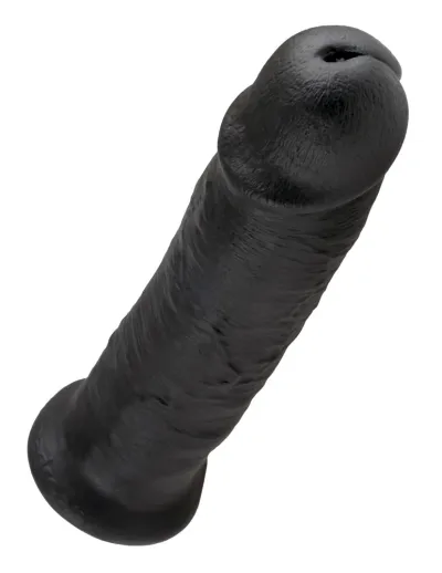 Realistické dildo King Cock s přísavkou, 25 cm, černé - obrázek 4