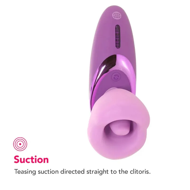 Tlakový stimulátor klitorisu s vibracemi Fantasy For Her Pleasure Sucker, fialový - obrázek 5