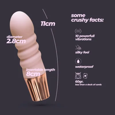 Crushious Mellow minivibrátor růžový 11 cm - obrázek 6