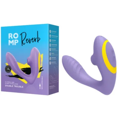 Vibrátor na bod G s tlakovým stimulátorem klitorisu ROMP Reverb, fialový - obrázek 9
